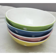 5.5′′glaze Porcelain Soup Bowl with Pinting